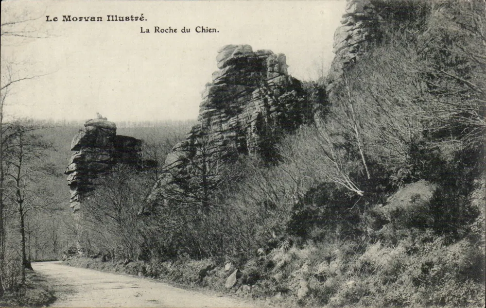 La Roche du Chien — Ilustrado do Morvan — G. Gormas, Saulieu - Frente