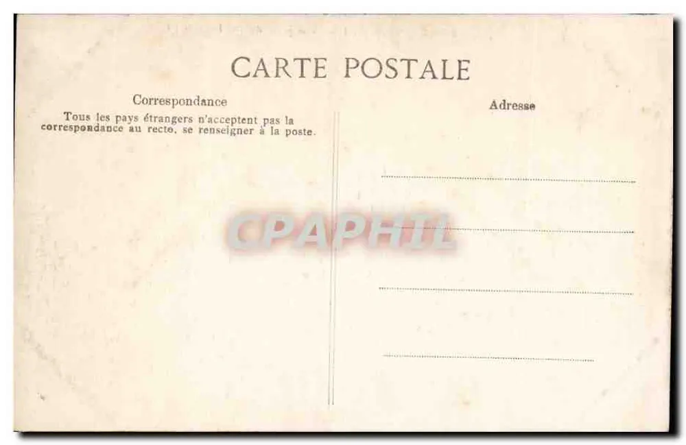 Fontainebleau — Ansicht vom Mail Henri IV — Éditions de la poste - Rückseite