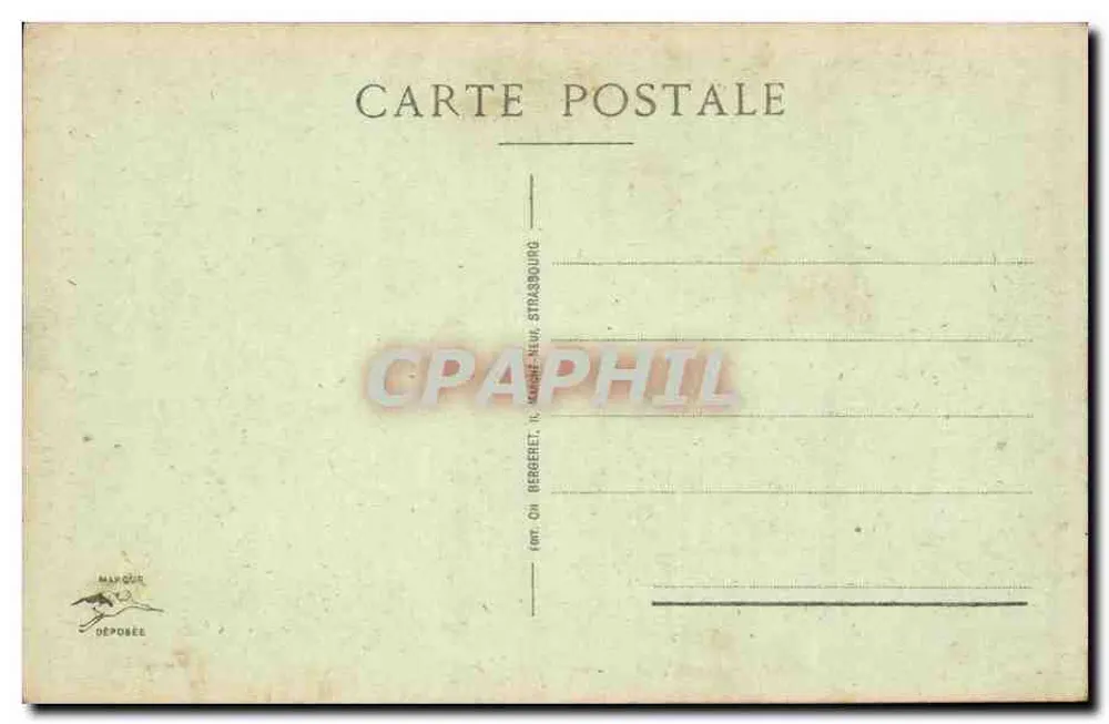 Strasbourg - Quai do Maire Dietrich — editor Bergeret, n°12 - Verso