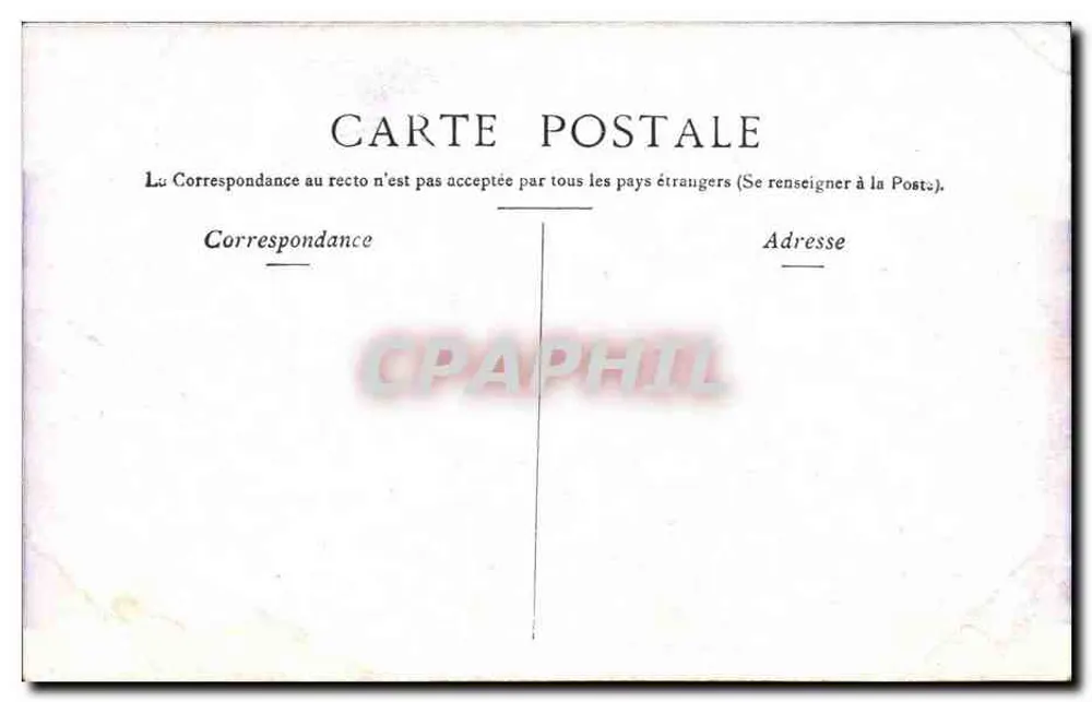 Paris - Boulevard & Porte St. Denis — editor não identificado, número de série não visível - Verso
