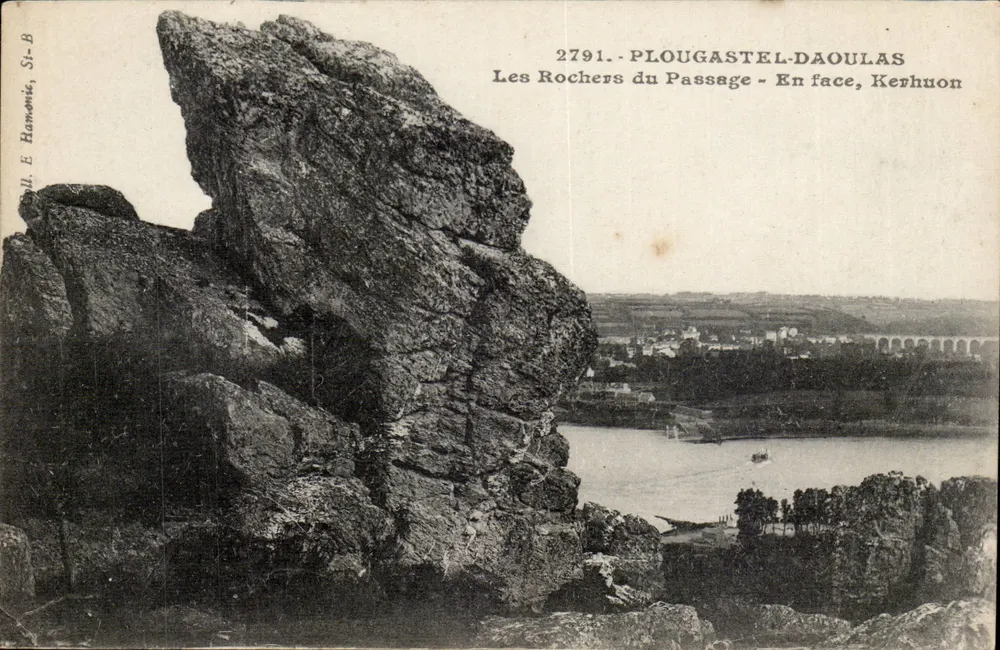 Die Felsen des Passage - Gegenüber, Kerhuon — Plougaestel-Daoulas — Verlag E. Hamonic, Nr. 2791 - Vorderseite