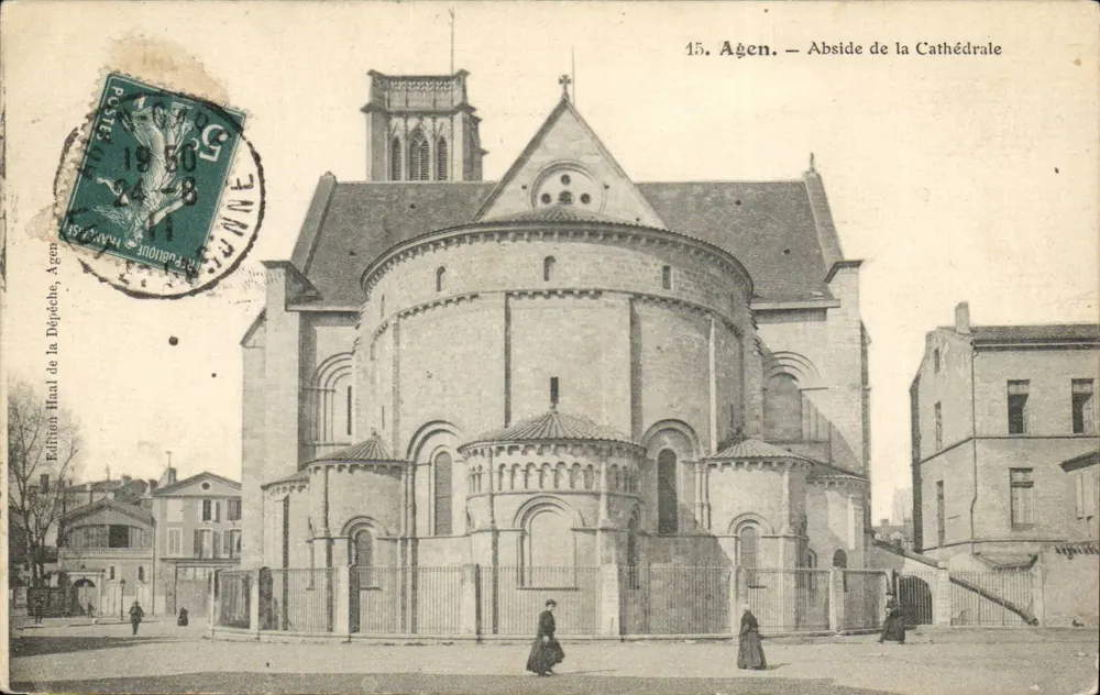 Agen — Abside da Catedral — Edição Hial de la Dépeche, Agen - Frente