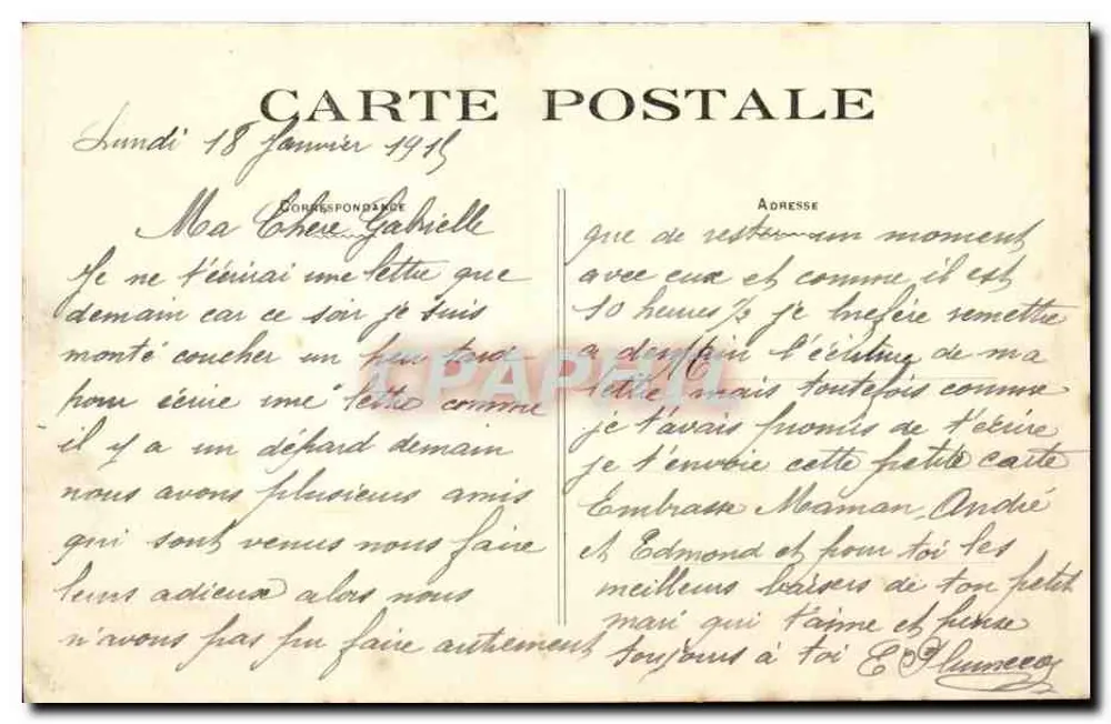 Ancenis - O Calvário — Livraria Tesslier - Verso