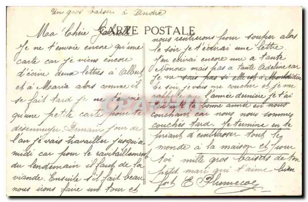 Ancenis (Loire-Inf.) — O Square e a Estátua de Joachim Bellay — Coleção F Chapeau, Nantes - Verso