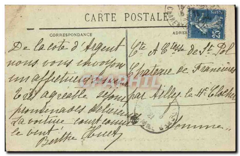 Royan (Côte d'Argent) — La Promenade de Foncillon — Pêcheurs à marée basse — BR-4221 - Verso