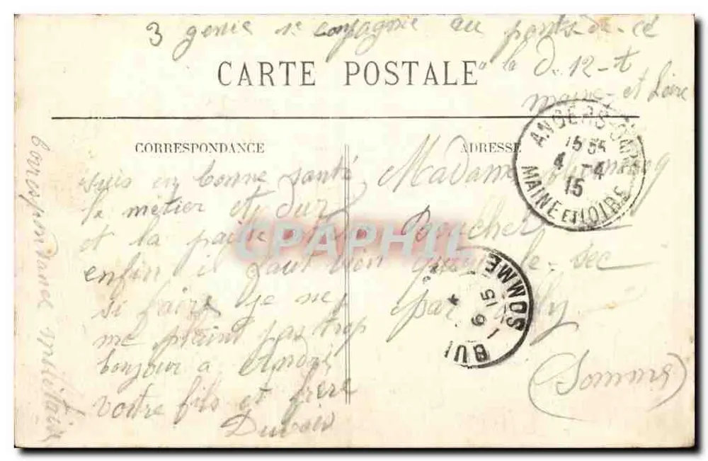 Angers — A Entrada do Castelo — L. V., pbot. - Verso