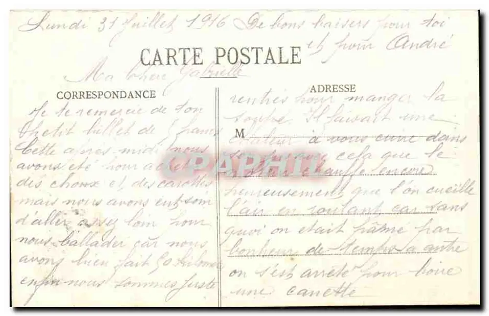 Verdun bombardeado — vista das ruínas com o sino intacto — Éditions Yve H. Dalti, Bar-le-Duc - Verso