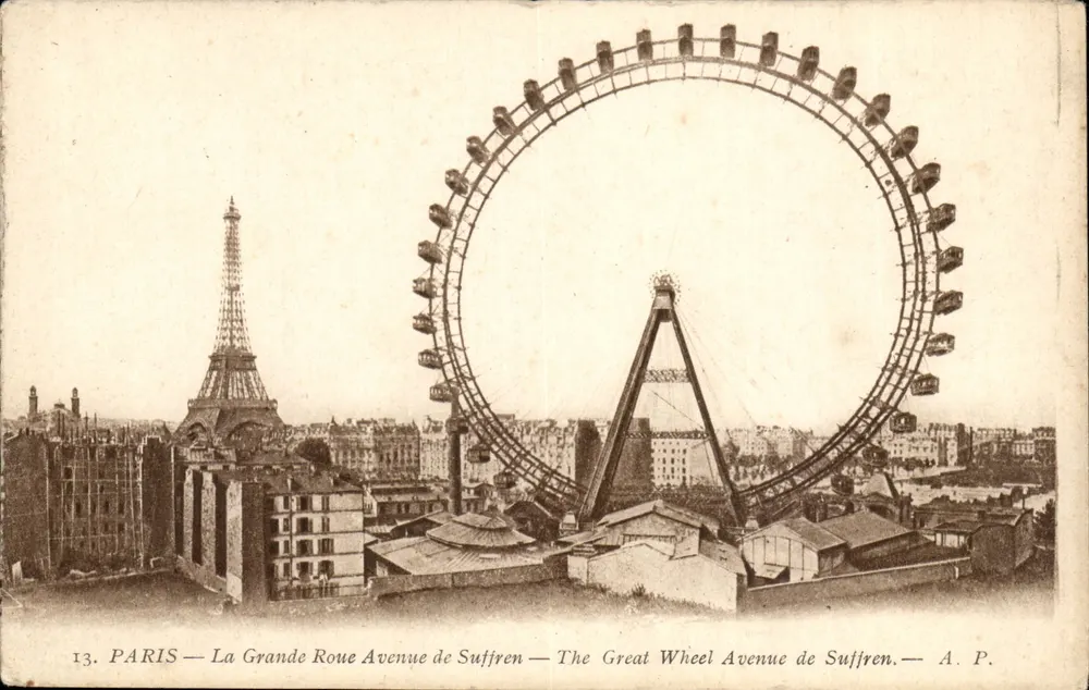PARIS — Die große Rutsche Avenue de Suffren — A. P. — n°13 - Vorderseite