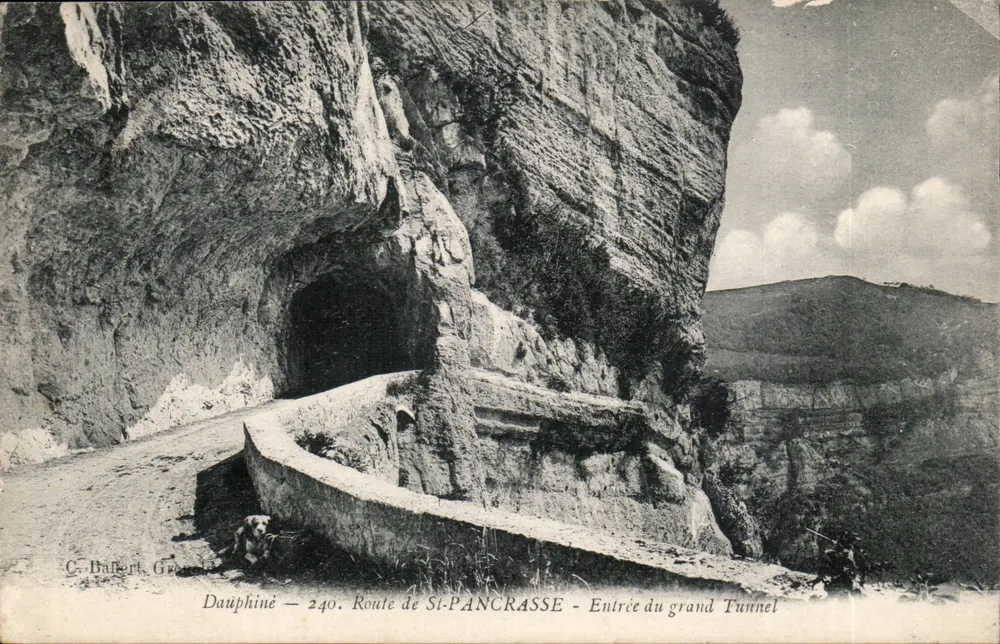 Dauphiné — Route von St-Pancrasse — Eingang zum großen Tunnel — C. Dufbert, Grenoble, Nr. 240 - Vorderseite