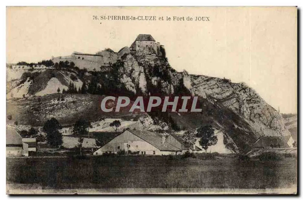 Si-PIERRE-la-CLUZE und das Fort JOUX — Panoramablick — n°76 - Vorderseite