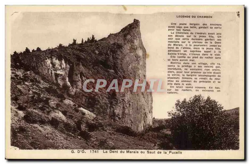 A Dente do Marais ou Salto da Moça — lenda — G. D'O. 1741 - Frente