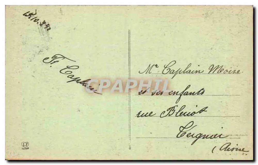 Pau - Schloss Henri IV — Speisesaal und Statue von Henri IV — Verlag Toulouse, Nr. 55 - Rückseite