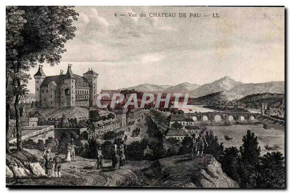 Vista do Castelo de Pau — LL — R. Letellier, Paris - Frente