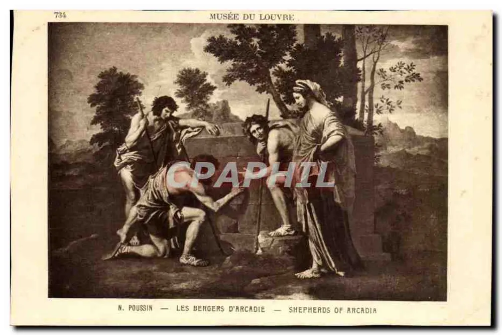 Die Schäfer von Arcadien — N. Poussin — Musée du Louvre — n°734 - Vorderseite