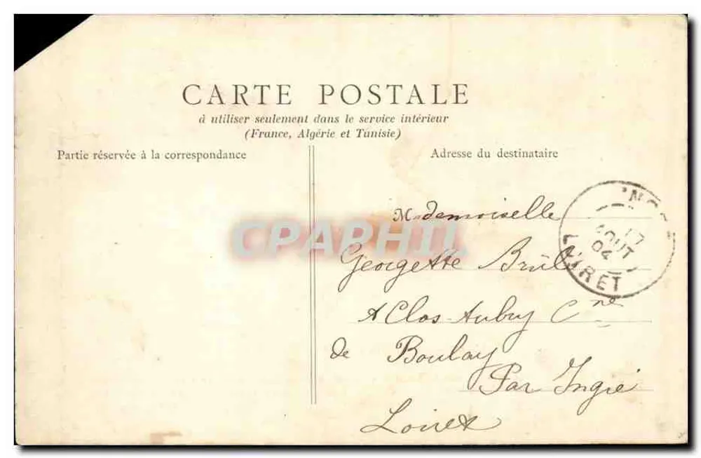 Orléans — Place de la Bascule und Monument de la Défense — B. E. PARIS n°91 - Rückseite