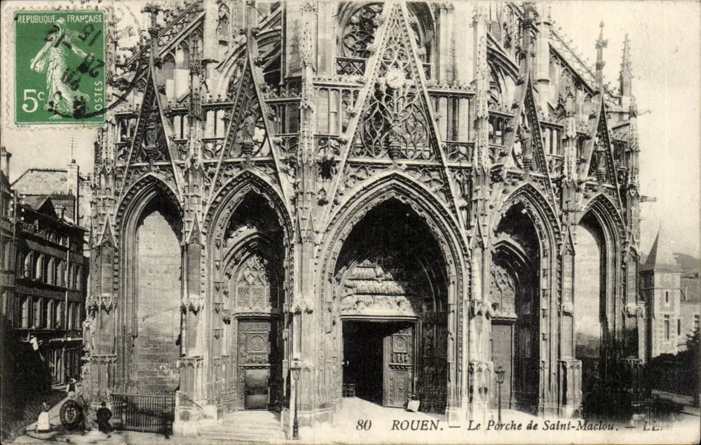 Rouen — O Portal de São Maclou — LL - Frente