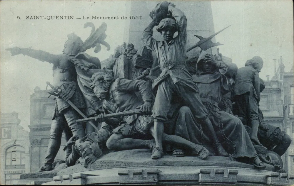 Saint-Quentin — Das Denkmal von 1557 — Verlag L.D. Paris, Nr. 5 - Vorderseite