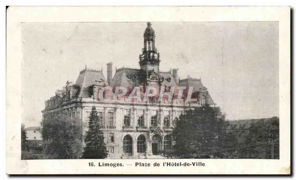 Limoges — Place de l'Hôtel-de-Ville - Vorderseite