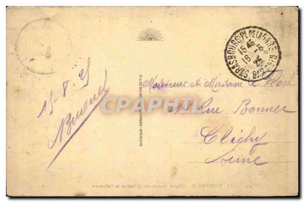 Straßburg - Evangelische Kirche St-Paul und die Kathedrale — unbekannter Verlag, Nr. 173 - Rückseite