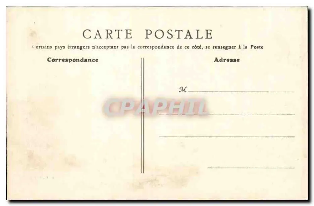 Lyon — O Palácio de Justiça — B. F., Paris, n° 304 - Verso