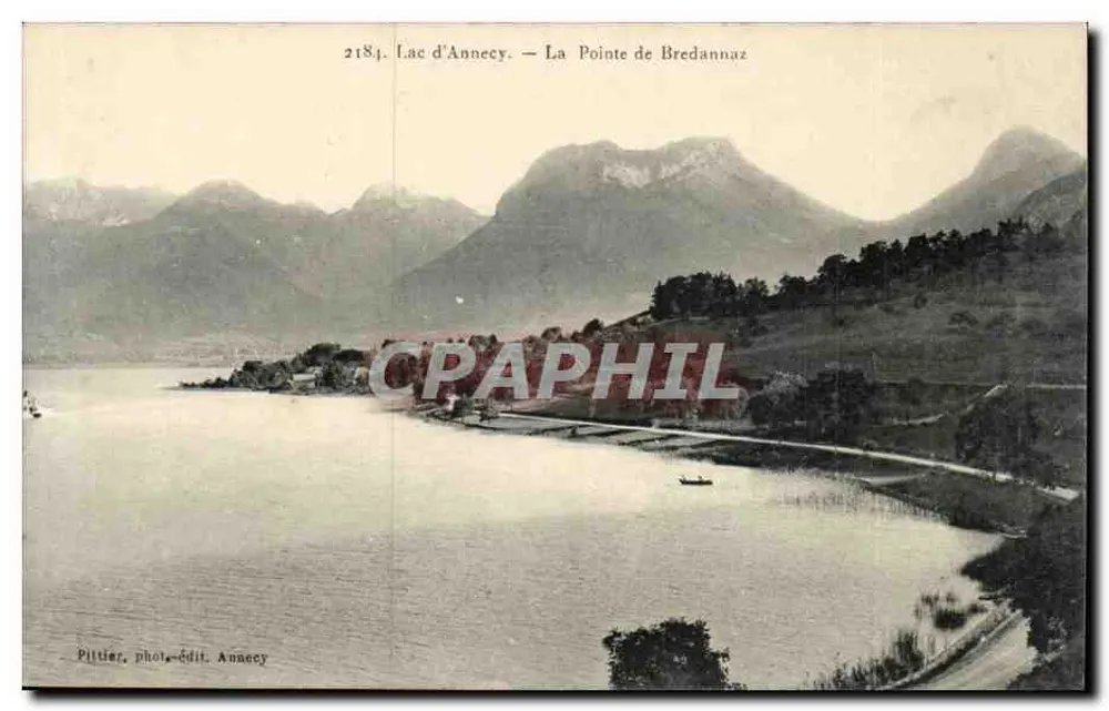 Lago d'Annecy — A Ponta de Bredannaz — Pittier, fot.-edit. Annecy - Frente