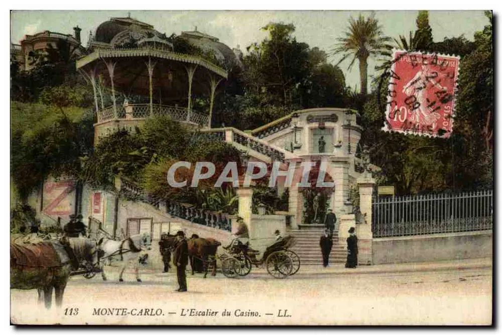 Monte-Carlo — Die Treppe des Casinos — LL. — n°113 - Vorderseite