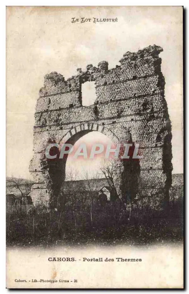 Cahors - Portal dos Termas — Le Lot Illustré, Fototipia Girma - 31 - Frente