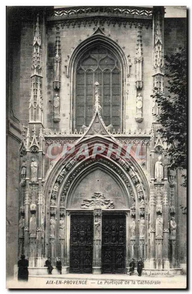 AIX-EN-PROVENCE — Der Portikus der Kathedrale — Verlag: Hédon Laussaud - Vorderseite