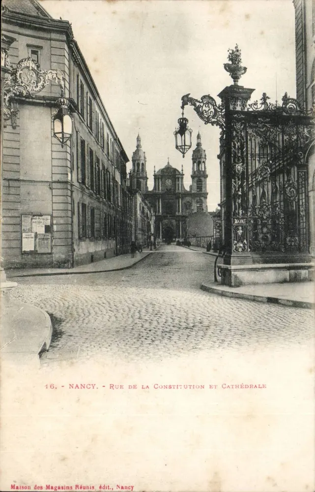 난시 — 헌법거리와 대성당 — Maison des Magasins Réunis 출판, 난시 - 앞면