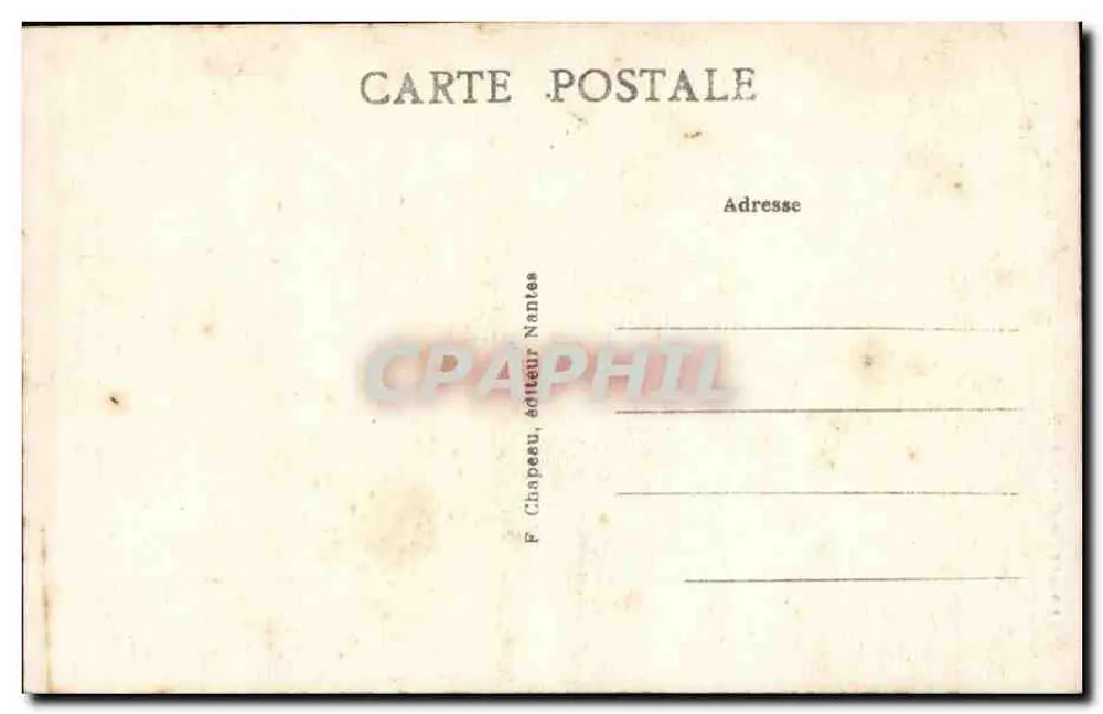 Guérande (Loire-Inf.) — Colegiata São Aubin (século XV) — F. Chapeau, editor Nantes - Verso