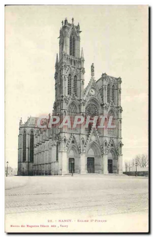 Nancy - Igreja de São Pedro — Maison des Magasins Hénin, editor Nancy, n°28 - Frente