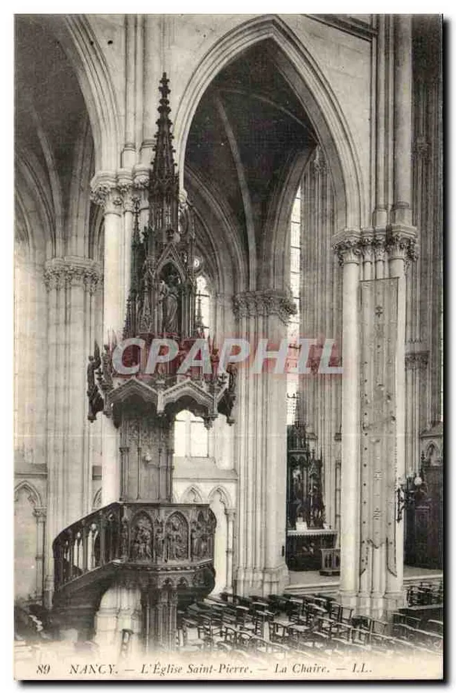 Nancy — A Igreja de São Pedro — A Cadeira — I.L. - Frente
