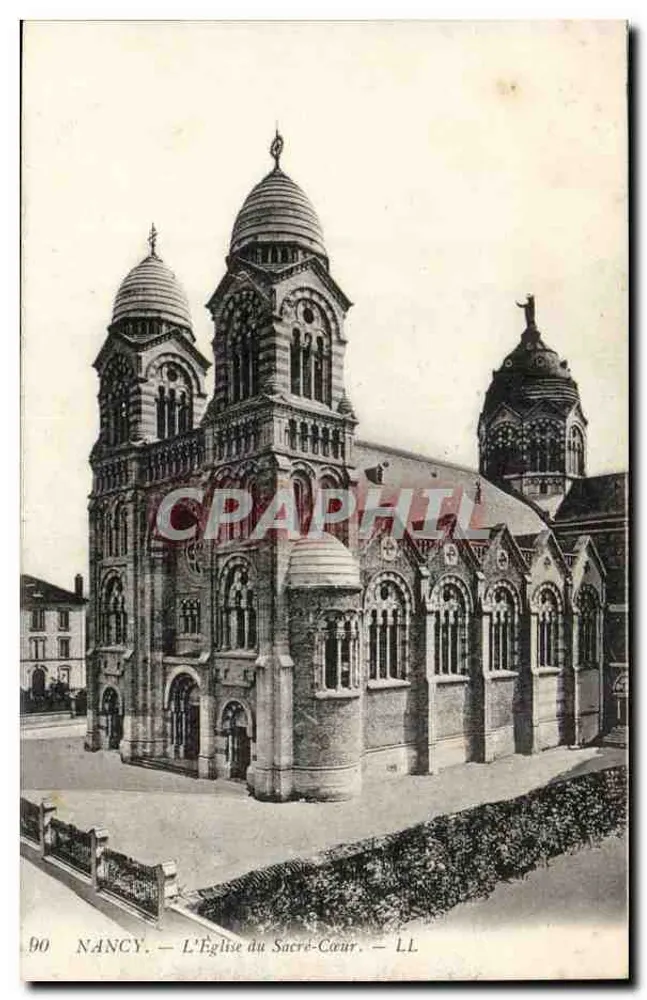 Nancy — A Igreja do Sagrado Coração — LL - Frente