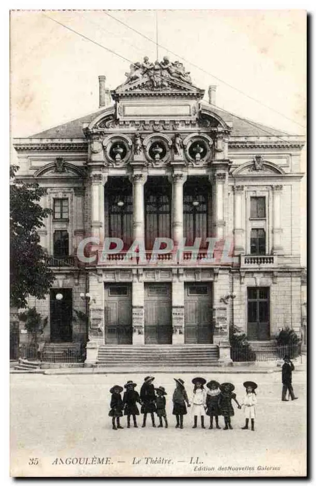 Angoulême — O Teatro — Edição das Novas Galerias, n°35 - Frente