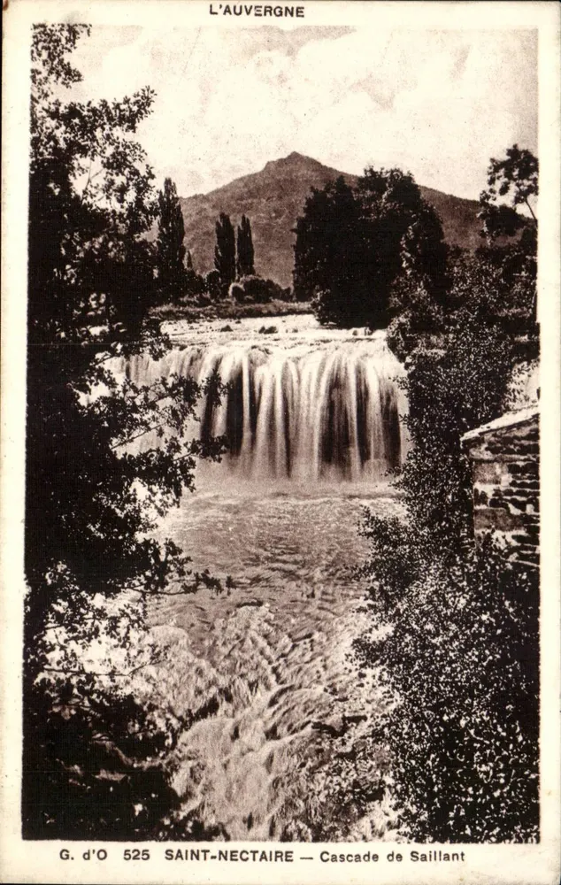 Saint-Nectaire — Cascata de Saillant — G. d'O 525 - Frente