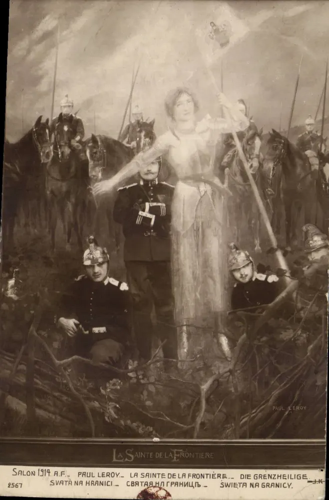 La Sainte de la Frontière — Salon 1914, Paul Leroy, n°2567 - Vorderseite