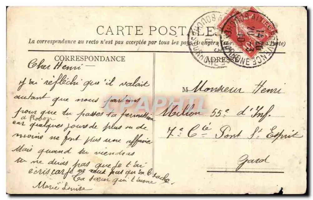 Rota dos Grandes-Goulets — Vista do cânion — Cliche C.D. Blanchard, editor, Viena, n°246 - Verso