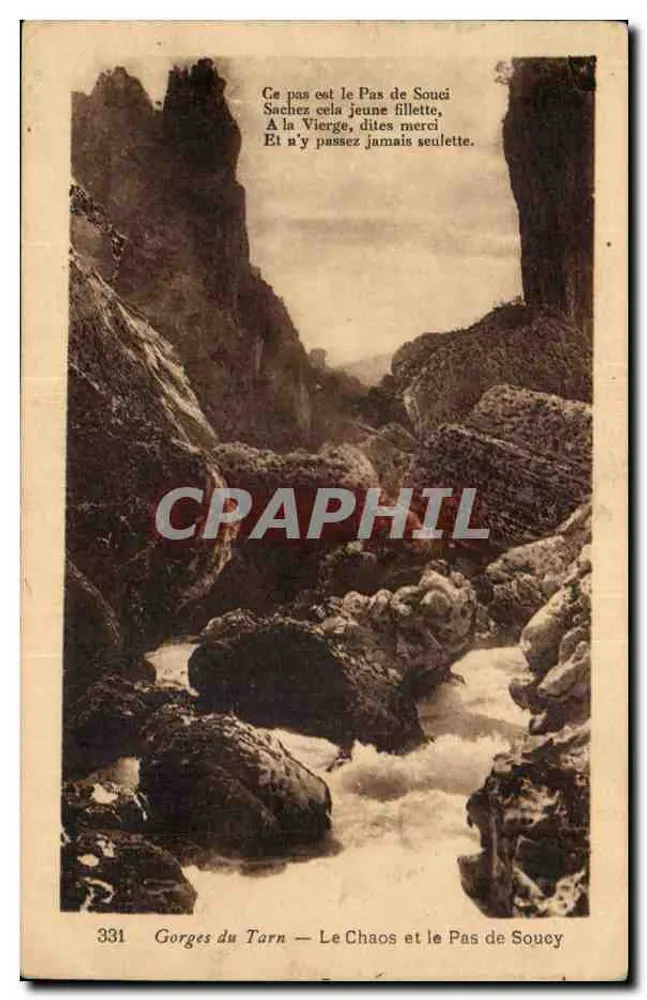 Gorges du Tarn — Le Chaos und der Pas de Souey — 331 - Vorderseite