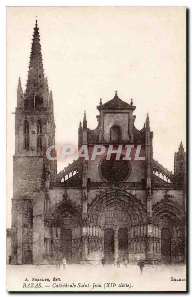 Bazas — Catedral São João (século XII) — A. Sanchez, Ed. SELECT - Frente