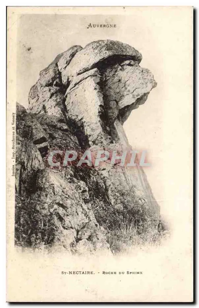 St-Nectaire - Rocha do Esfinge — Auvergne — Imp. Boucheron et Vassaly - Frente