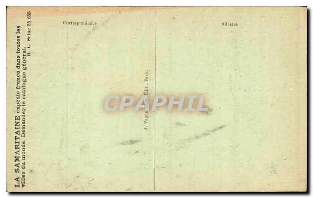 Paris — Torre Eiffel e o Ponte d'Éna — A. Vaguer, Editora - Verso
