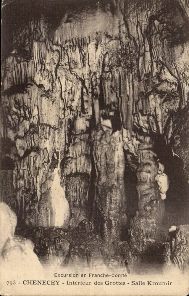 Salle Kroumir — Innenansicht der Höhlen — Chenecey, Franche-Comté — n°793 - Vorderseite