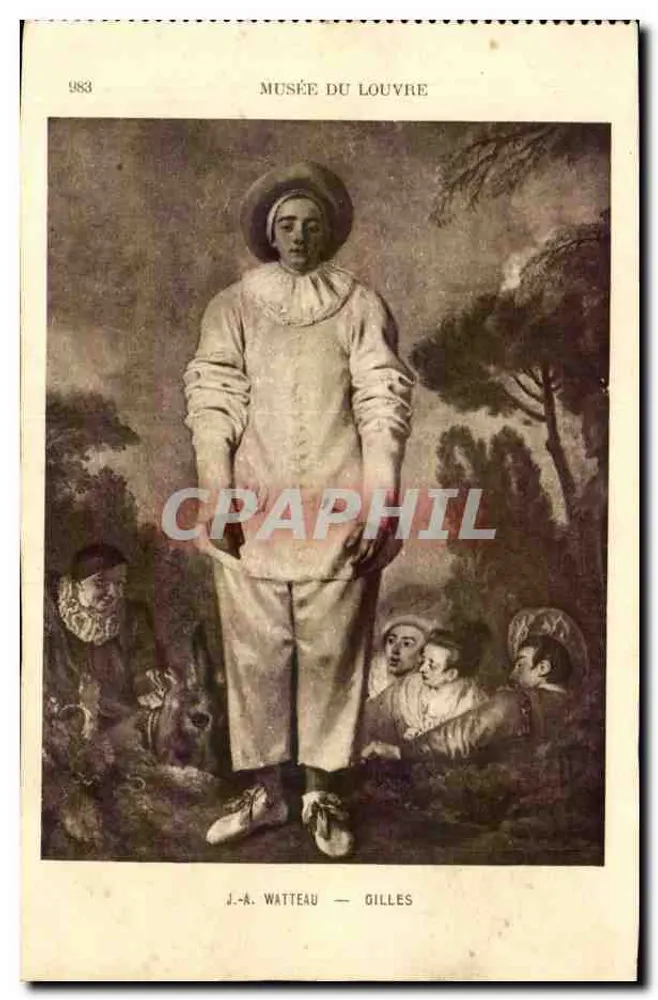 J.-A. Watteau — Gilles — Museu do Louvre - Frente