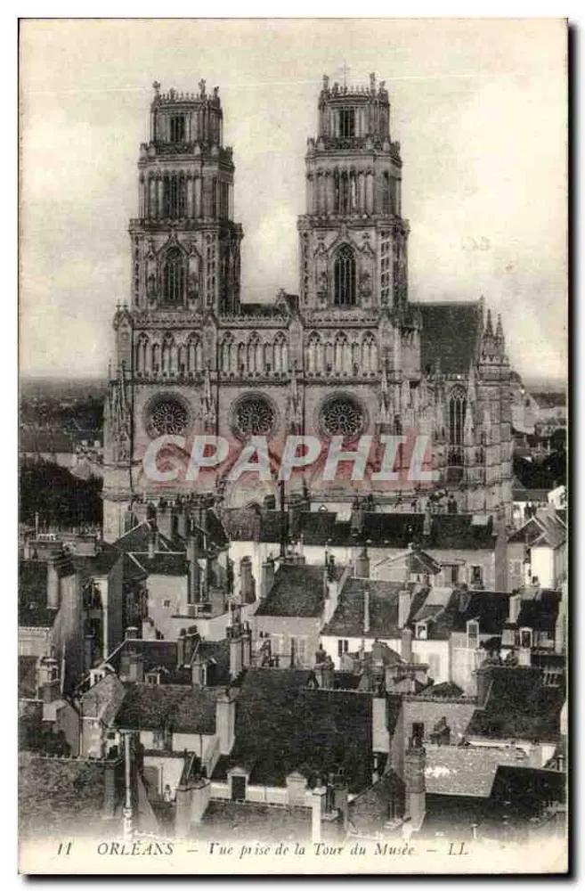 Orléans — Vista tirada da Torre do Museu — L.L. - Frente