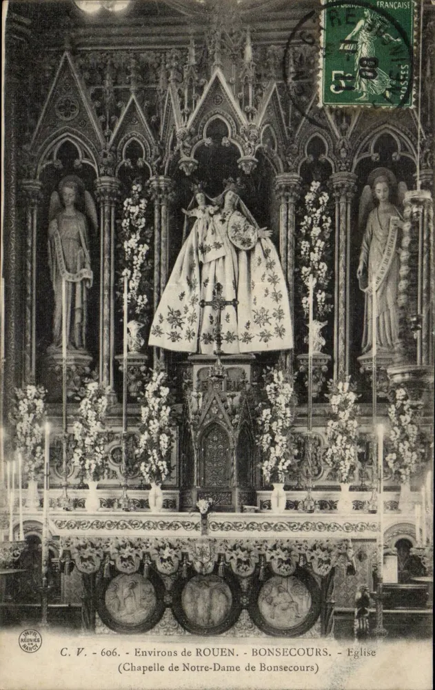 Kapelle Notre-Dame de Bonsecours — Umgebung von Rouen — Kirche — C.V. 606 - Vorderseite