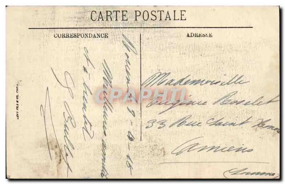 Rouen — Cima de la Torre del Queso, 77 m. de altura, construida a finales del siglo XV entre 1485 y 1507 — LL - Reverso