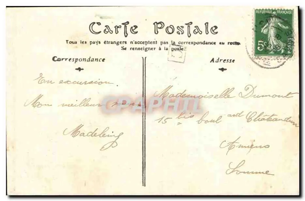 Ponte da Abîme — Alta Saboia — editor não identificado - Verso
