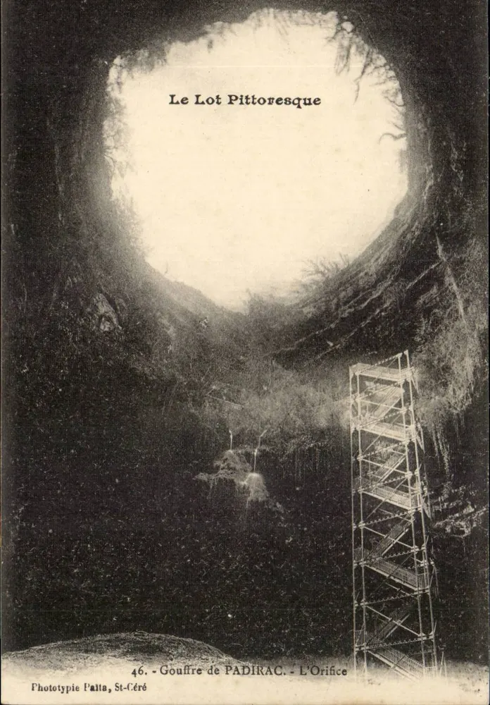 Gouffre de Padirac — Wjazd — Fototypia Palta, St-Céré, nr 46 - Awers