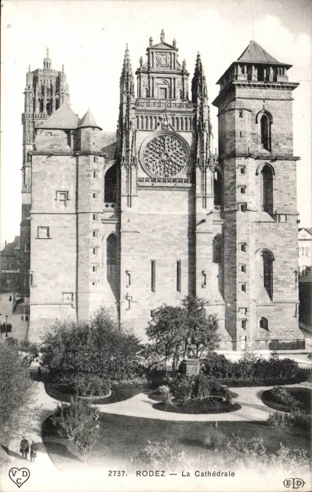 Rodez — Katedra — Wydawca ELD, nr serii 2737 - Awers