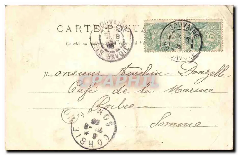 Bourget du Lac - Cachoeira da Serraz — Livraria A. Perrin, Chambéry, n° 2481 - Verso